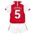 Arsenal Thomas Partey #5 Babykleding Thuisshirt Kinderen 2023-24 Korte Mouwen (+ korte broeken)